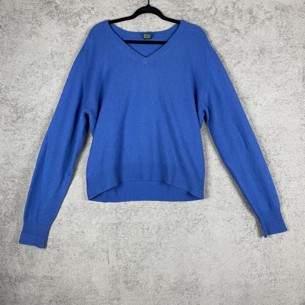 John Martin Sweater Mens XL V Neck Lambswool Blend Pullover Soft Warm Knit